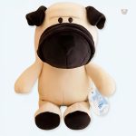 Peluche chien douce avec pelage moelleux pour câlins