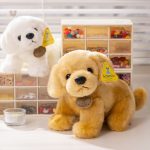 Doux golden retriever en peluche, compagnon idéal