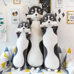 Peluche chien husky câlin, doux et réconfortant