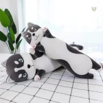 Chien husky en peluche, parfait pour les câlins