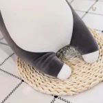 Peluche douce de chien husky, agréable au toucher