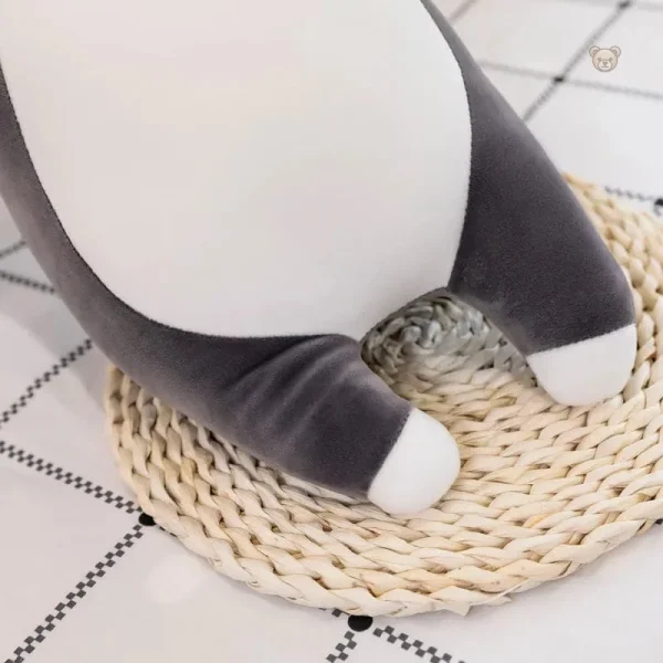 Peluche douce de chien husky, agréable au toucher