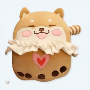 Peluche chien joyeux douce et câline pour enfants