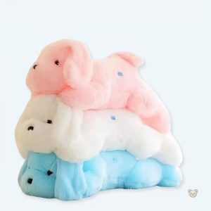Peluche chien lumineux rose douce pour enfants la nuit