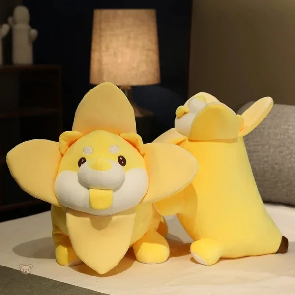 peluche-chien-shiba-inu-dans-une-banane-1 Peluche chien shiba inu avec un design en banane