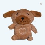 Peluche chien veilleuse douce pour nuits apaisantes