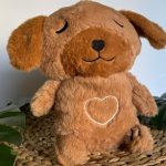 Veilleuse peluche chien pour enfants, douce et rassurante
