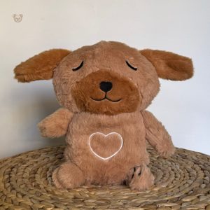 Chien en peluche veilleuse, compagnon nocturne apaisant