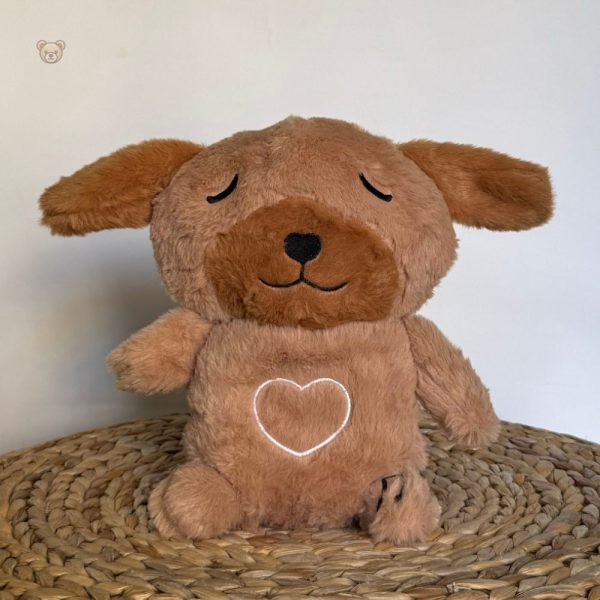 Chien en peluche veilleuse, compagnon nocturne apaisant