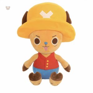 Peluche Chopper One Piece jaune douce pour enfants