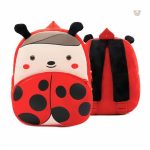 Sac à dos en peluche coccinelle amusant et coloré