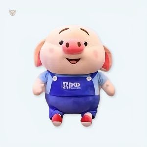Peluche cochon bricoleur douce pour enfant
