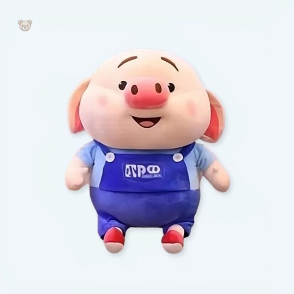 peluche-cochon-bricoleur-mignon-enfant-doux-cadeau-1 Peluche cochon bricoleur douce pour enfant