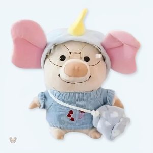 Peluche cochon doux déguisé en éléphant pour enfants