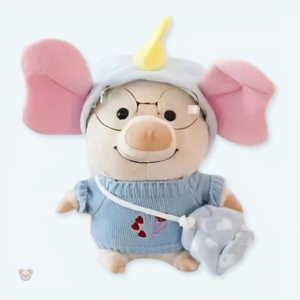 peluche-cochon-deguise-elephant-doux-enfant-calin-1 Peluche cochon doux déguisé en éléphant pour enfants