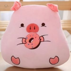 Peluche cochon gourmand, idéale pour les moments de tendresse