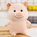 Cochon en peluche rose, doux et parfait pour les câlins d'enfants