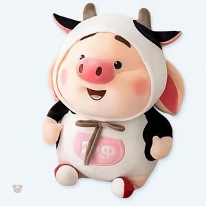 Peluche cochon kawaii rose douce pour enfant à câliner