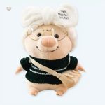 Peluche cochon noir chic douce pour enfant, idéale déco chambre