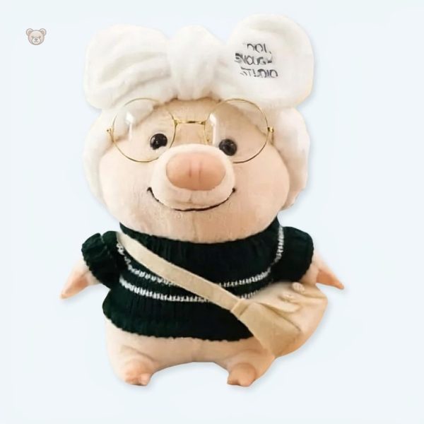 peluche-cochon-noir-chic-doux-cadeau-enfant-chambre-1 Peluche cochon noir chic douce pour enfant, idéale déco chambre