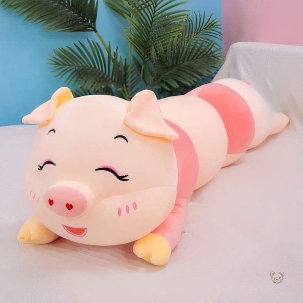 Oreiller peluche cochon, accessoire relaxant pour la chambre