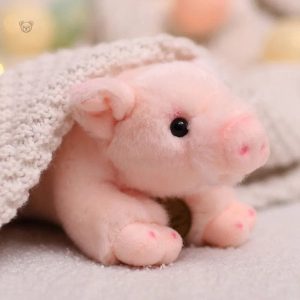 Peluche cochon douce et réaliste
