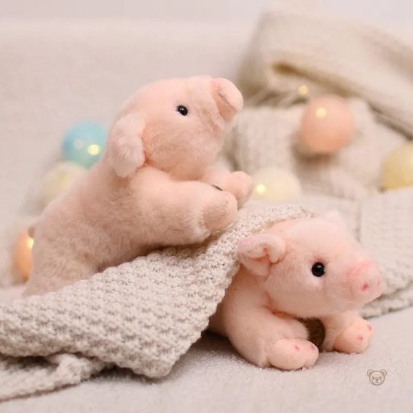 Peluche cochon en peluche moelleuse