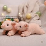 Cochon en peluche, idéal pour câlins