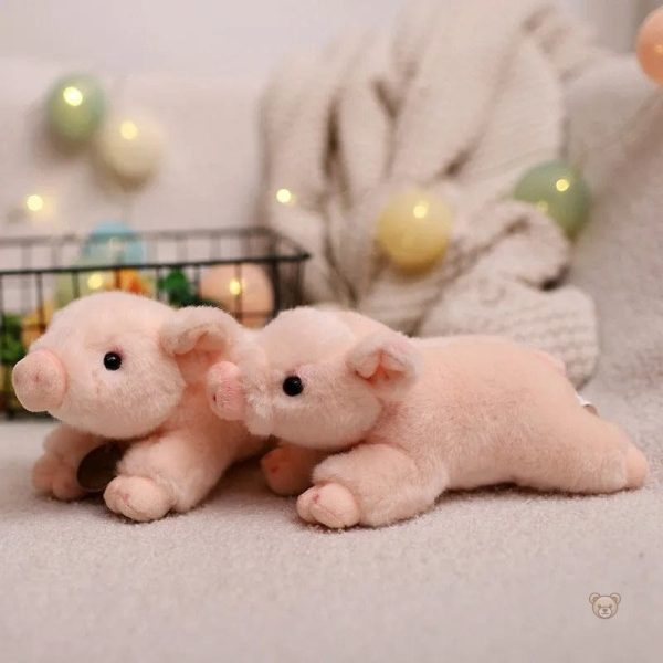Cochon en peluche, idéal pour câlins