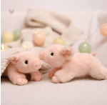 Peluche cochon pour enfants, touché doux