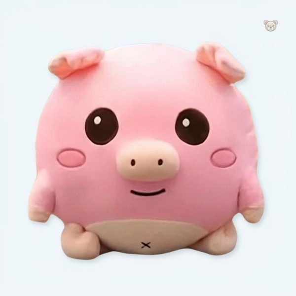 peluche-cochon-rose-doux-enfant-timide-calin-1 Peluche cochon rose douce pour câlins d'enfants timides