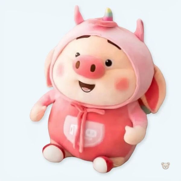 peluche-cochon-rose-kawaii-doux-et-mignon-enfant-1 Peluche cochon rose kawaii douce pour enfants