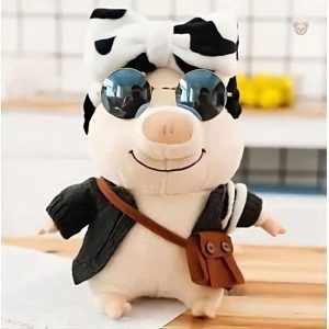 Cochon en peluche rose, parfait pour les câlins des enfants