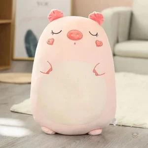 Peluche cochon squishmallow endormi douce et câline