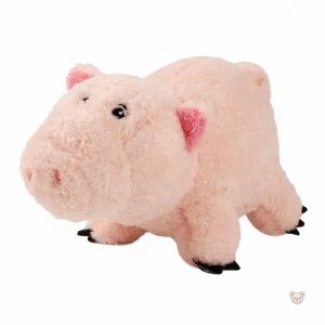 Tirelire cochon en peluche rose, déco ludique pour enfants