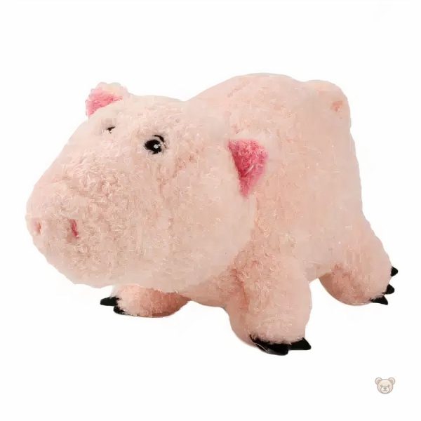 Tirelire cochon en peluche rose, déco ludique pour enfants