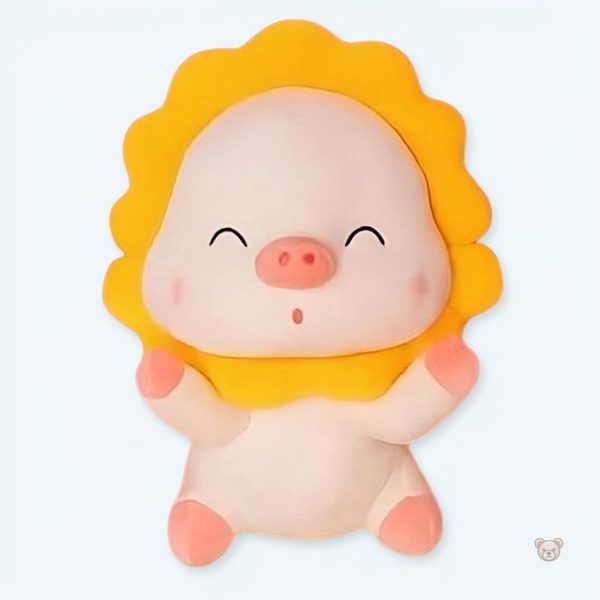peluche-cochon-tournesol-doux-enfant-calin-jardin-1 Peluche cochon doux enfant à câliner dans le jardin