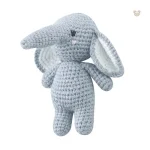 Peluche éléphant en crochet avec oreilles tombantes