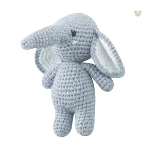 Peluche éléphant en crochet avec oreilles tombantes