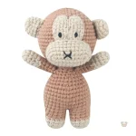 Peluche singe à la grosse tête en crochet