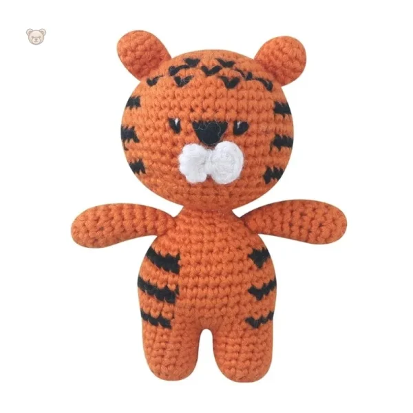 peluche-crochet-tigre-orange-1 Peluche tigre orange en crochet