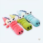 Peluche crocodile vert doux pour enfants, idéal pour les câlins