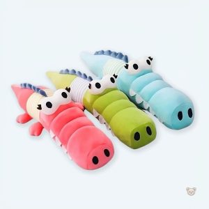 Peluche crocodile vert doux pour enfants, idéal pour les câlins