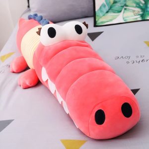 Peluche crocodile tendre, parfait pour les moments de réconfort