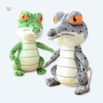Peluche crocodile vert doux pour câlins d'enfant