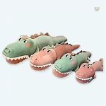Peluche crocodile verte douce et drôle pour enfants
