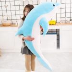 Dauphin en peluche océan, pelage bleu apaisant