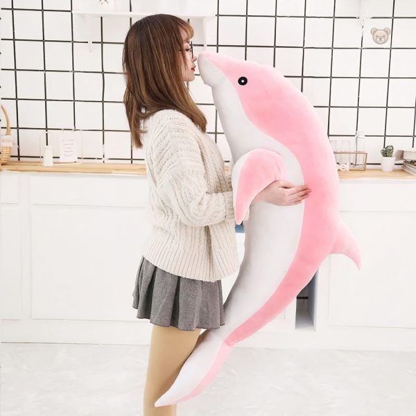 Peluche enfant dauphin, parfaite pour les câlins