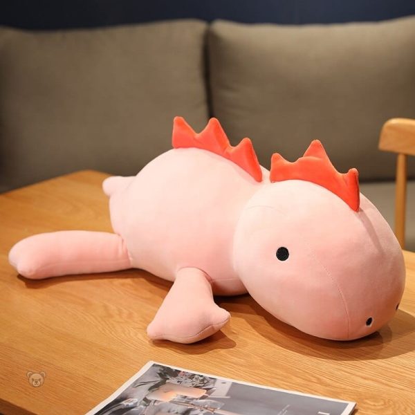 Peluche dinosaure colorée avec crinière