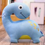 Peluche enfant, dinosaure bleu, compagnon de jeu idéal